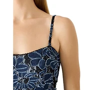 Steve Madden Juniors' Sweetheart Neck Ender Dress