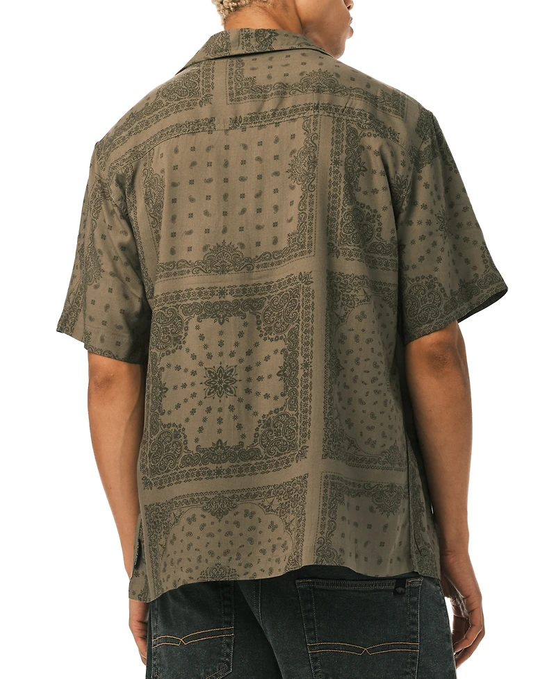 Buffalo David Bitton Men's Sandro Camp Collar Shirt