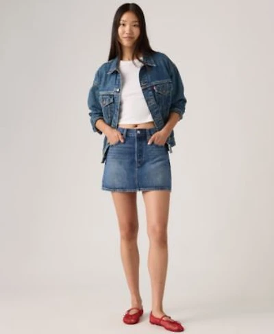 Levis Premium Womens Icon Cotton Denim Skirt