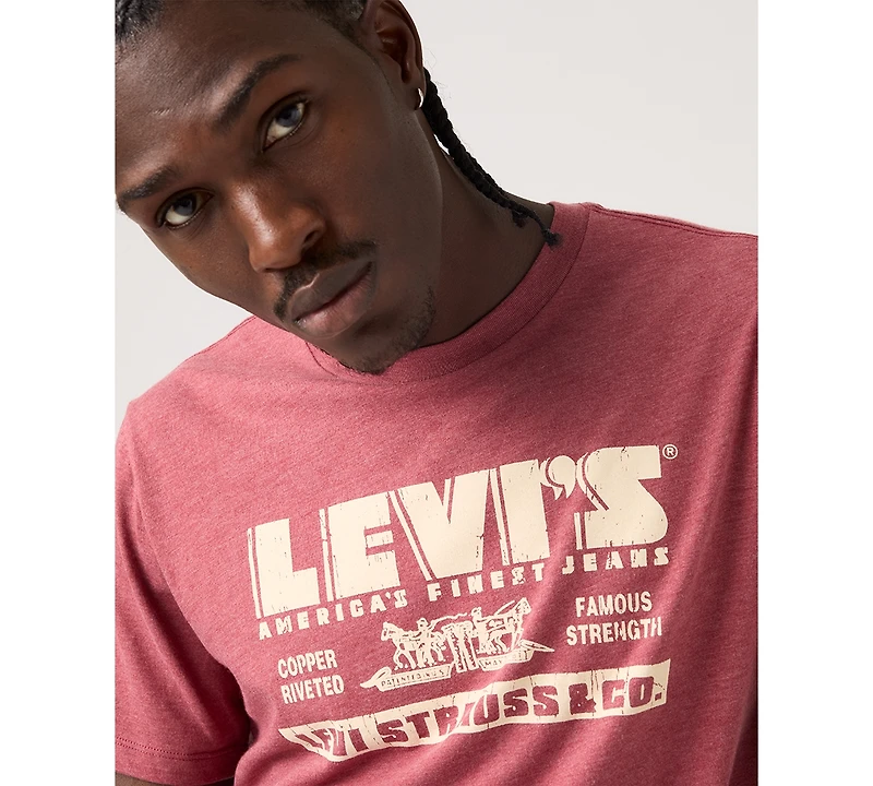 Levi's Men's Graphic Logo Detail Crewneck T-Shirt
