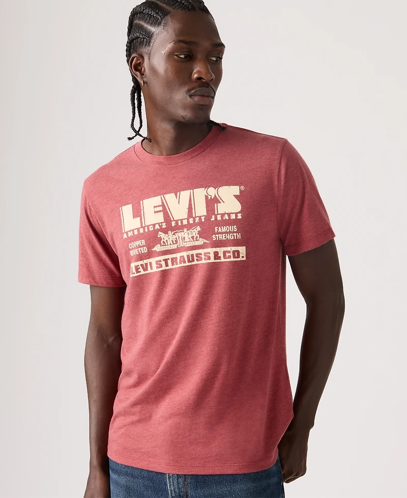 Levi's Men's Graphic Logo Detail Crewneck T-Shirt