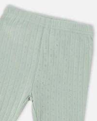 Deux par Baby Girls Muslin Tunic and Pointelle Leggings Set