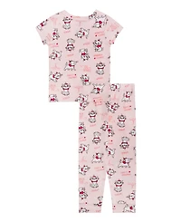 Ame Girls' Toddler 2T-4T Marie France Top and Pants, 2-Piece Pajama Set