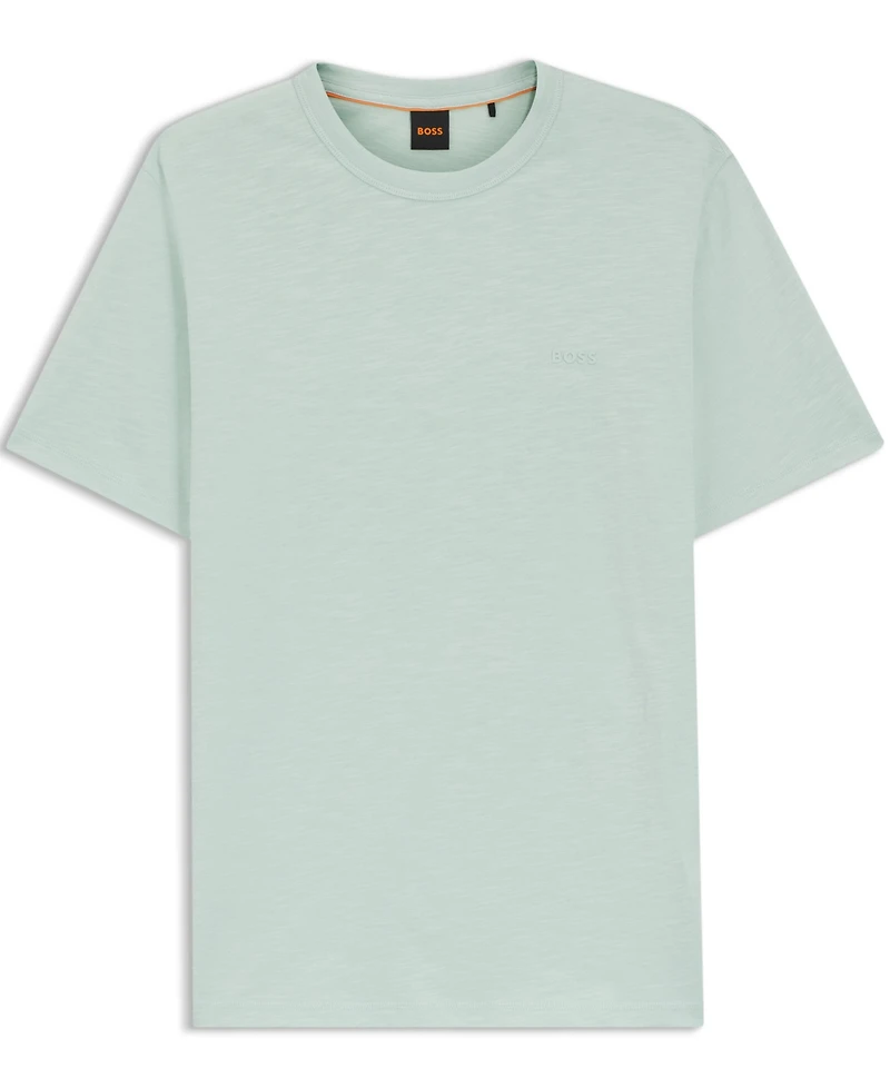 Boss by Hugo Men's Slub-Cotton Logo Detail T-Shirt