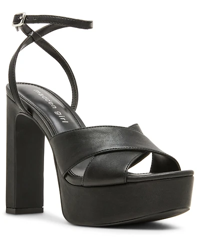 Madden Girl Women's Amber Round Toe Platform Dress Sandals