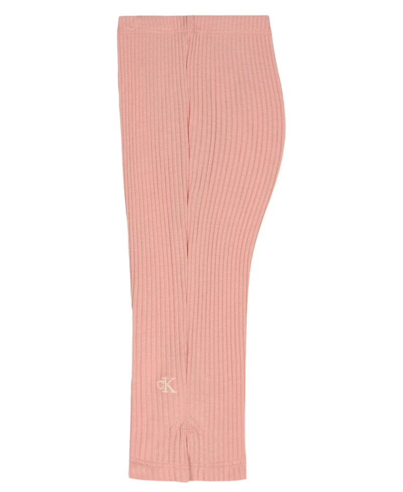 Calvin Klein Girls' 4-6X Floral Gauze Tunic and Capri Leggings, 2-Piece Set