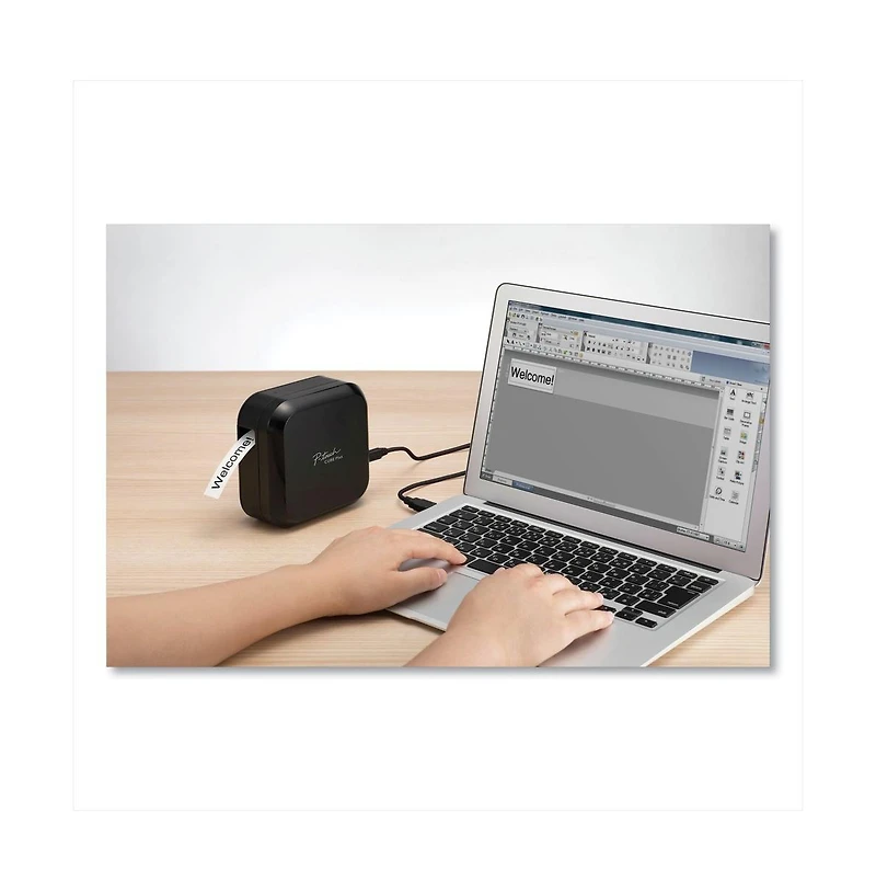 Brother P-Touch Pt-P710BT Cube 5 in. x 2.6 in. x 5 in. 20 mm/s Print Speed Wireless Label Maker