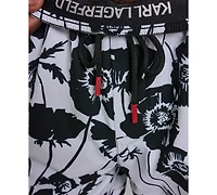 Karl Lagerfeld Paris Men's Printed Volley Shorts