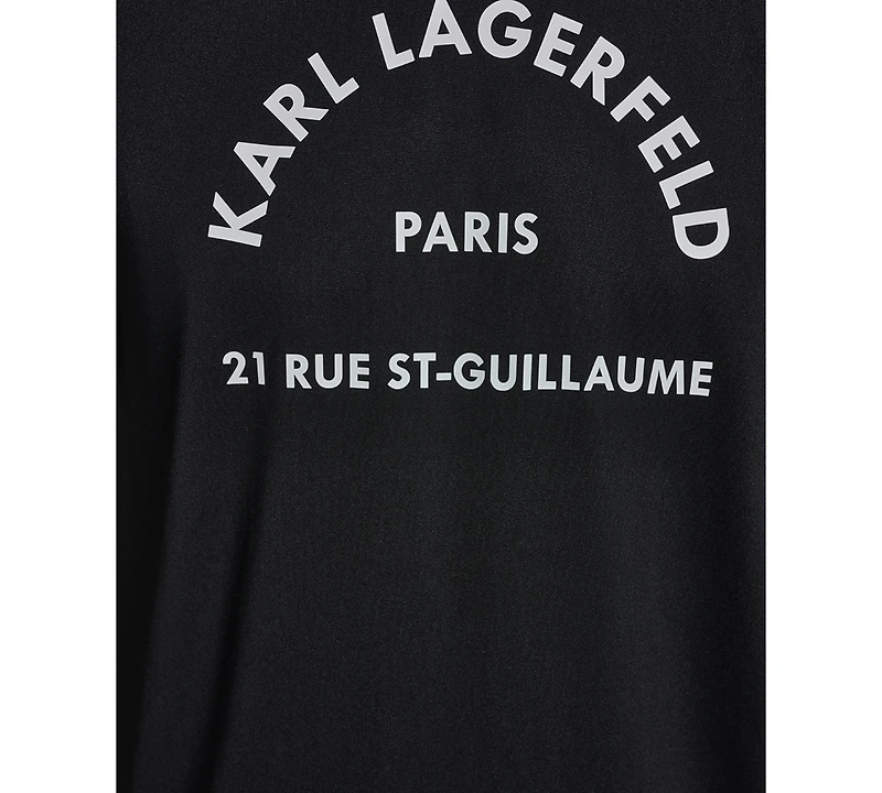 Karl Lagerfeld Paris Men's Short-Sleeve Arch Logo Rashguard