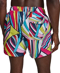 Karl Lagerfeld Paris Men's Logo Patch Volley Shorts