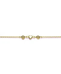 GiGiGirl Kids 14k Gold Plated Tiny Heart & Pearl Station Charm Bracelet