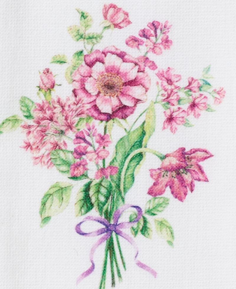 Lenox Elegant Bouquet Ribbon 2-Pack Kitchen Towels, 18" x 28"