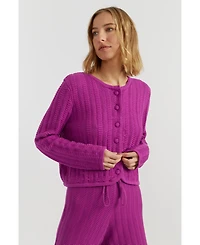 Chinti & Parker Women's Cotton Crochet Cardigan