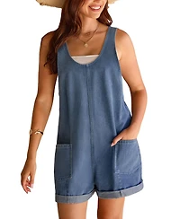 Cupshe Women's Younger Self Blue Romper