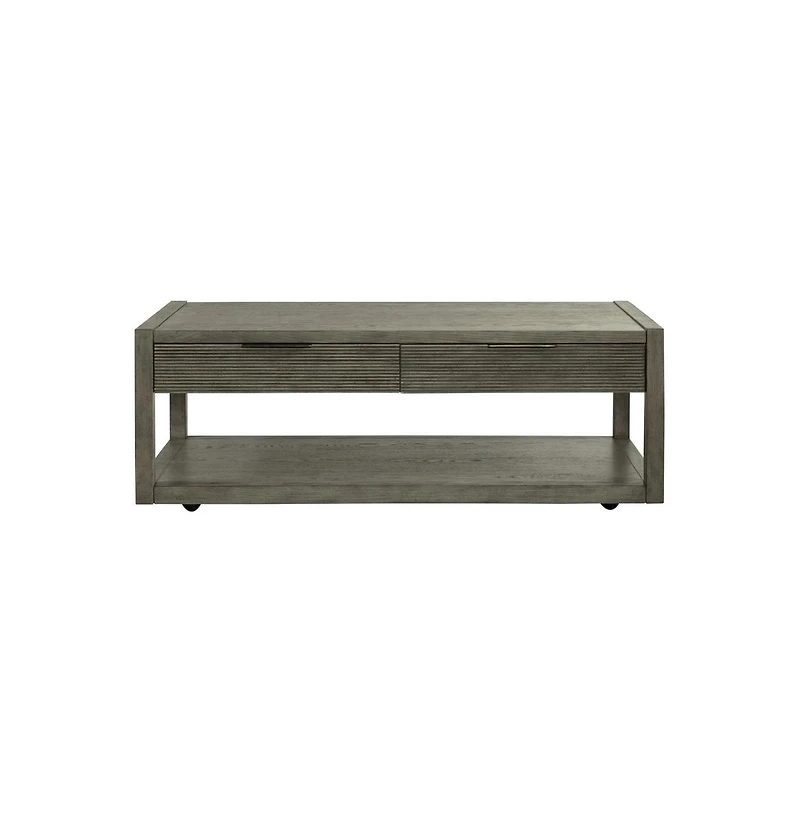 Liberty Furniture Industies, Inc Cocktail Table Contemporary, Grey in Dusty Taupe Finish