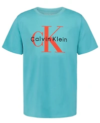 Calvin Klein Boys' 8-20 Monologo Crewneck T-Shirt