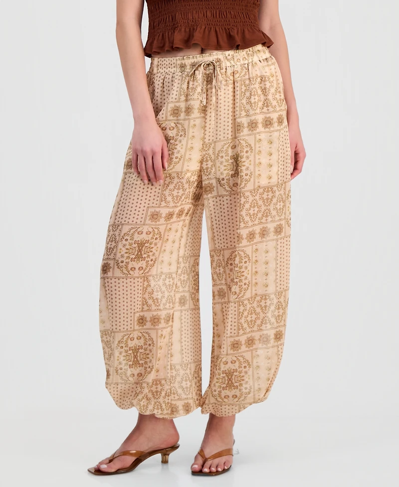 And Now This Women's Bandana-Print Balloon Pants, Macy's Exclusive