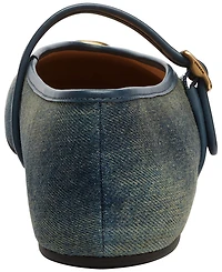 Coach Women's Sculpted C Crinkle Patent Leather Soft Mary Jane Flats