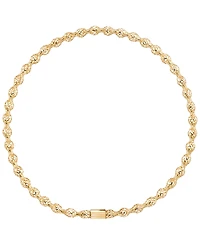 Macy's Flexible Open Work Stretch Round Bracelet in 10k Yellow Gold