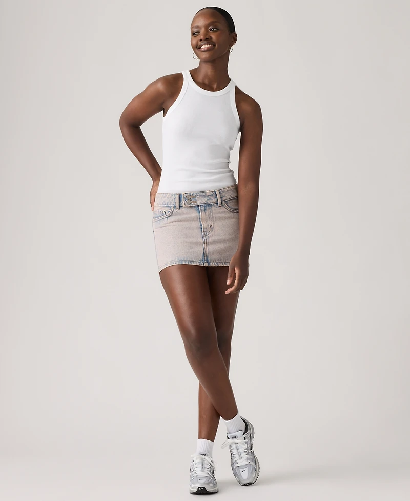 Levi's Women's Slim-Fit Superlow Mini Skirt