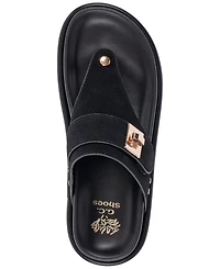 Gc Shoes Women's Cailan Hardware Footbed Flats Sandals