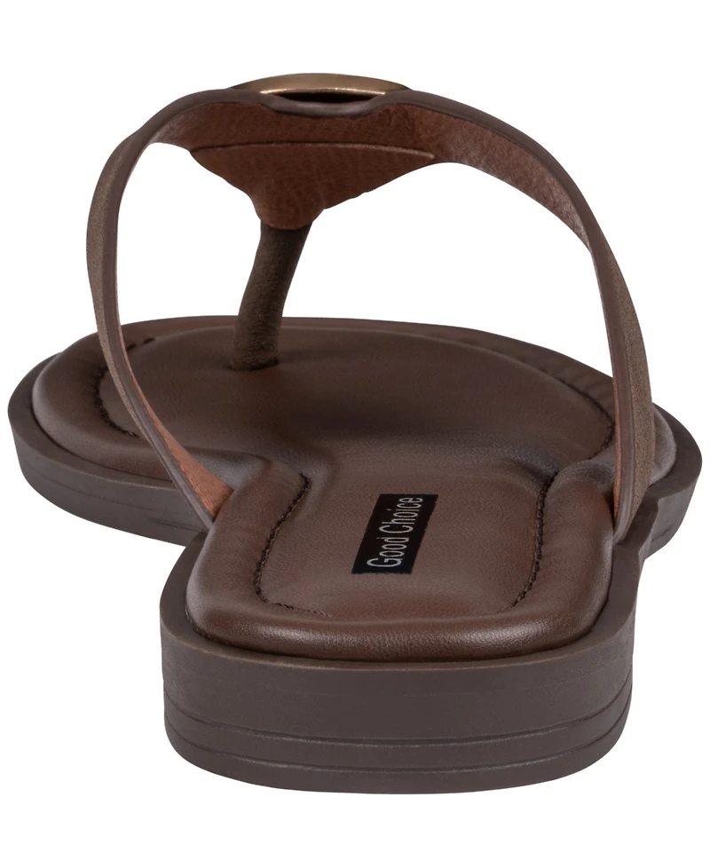 Gc Shoes Women's Jaylis Hardware Flat Sandals