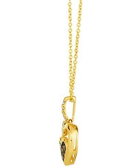 Le Vian Chocolate Diamonds (.13 ct. t.w.) and Nude Diamonds (.20 ct. t.w.) Pendant Necklace in 14k Honey Gold
