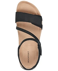 Rockport Women's Shevon Strappy Flat Round Toe Sandals