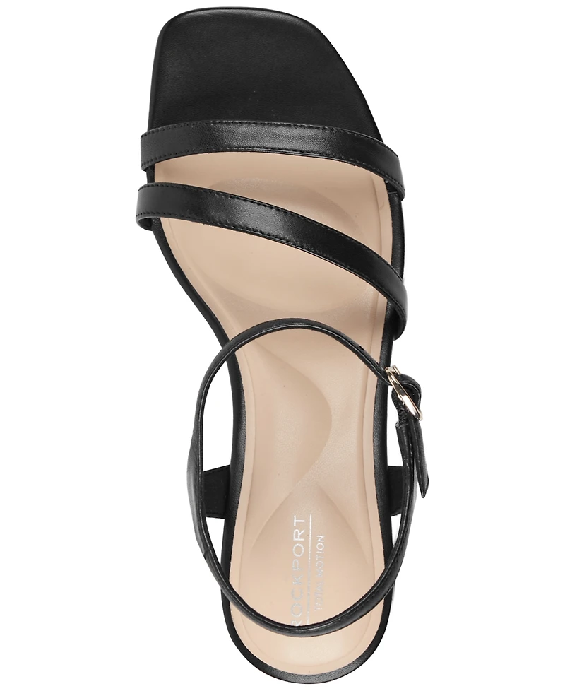 Rockport Women's Teddy Total Motion Strappy Dress Sandals