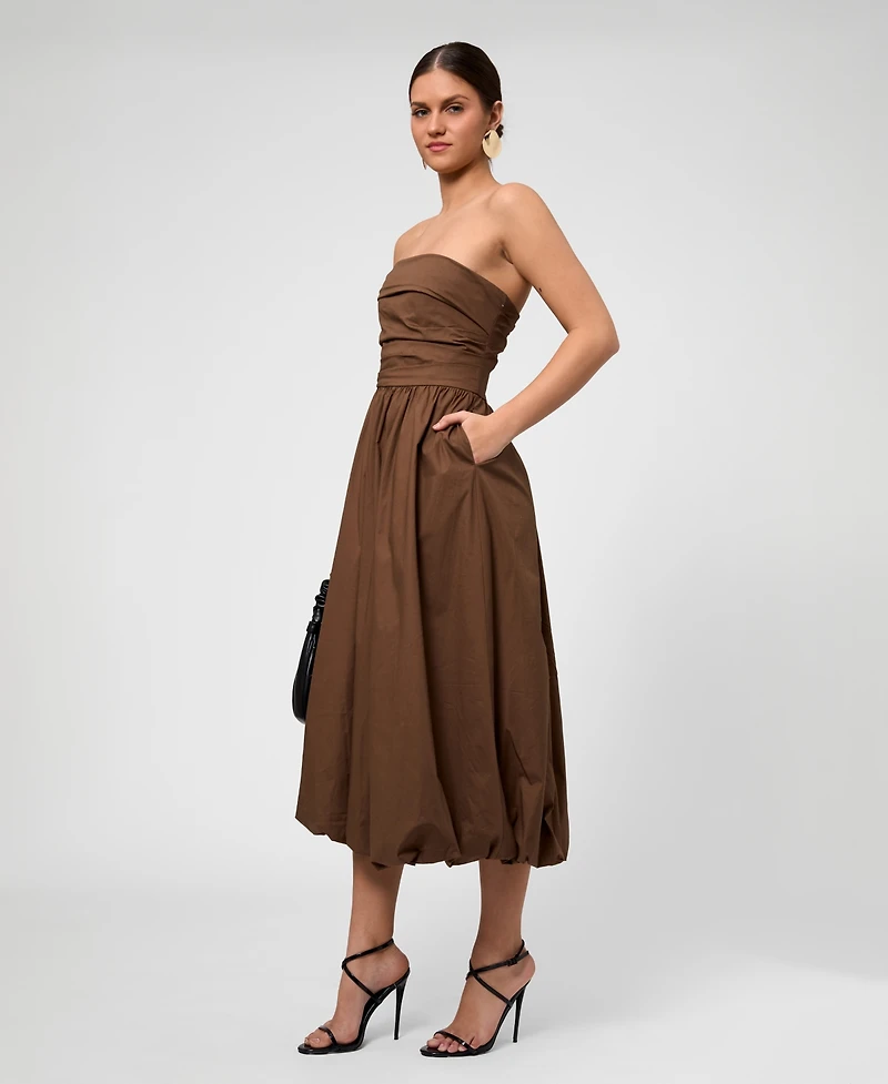 Rachel Roy Women's Rosalie Strapless Midi Dress