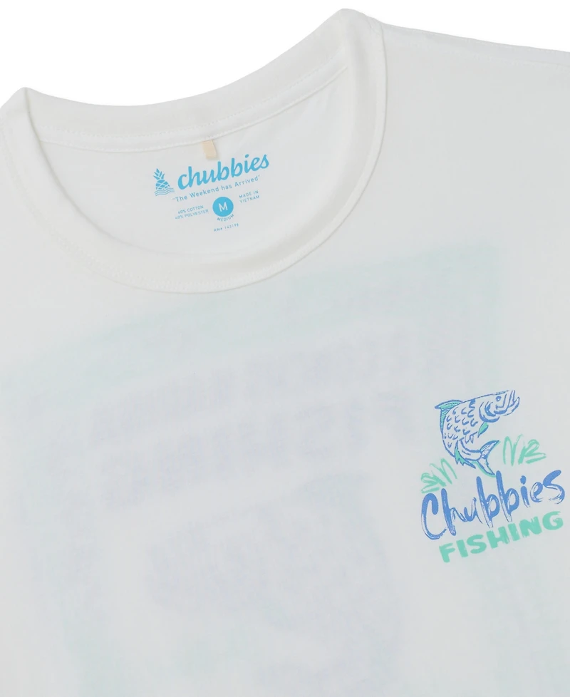 Chubbies Men's The Hook, Line, and Sinker Crewneck Graphic T-Shirt