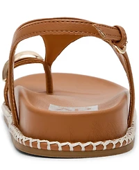Dv Dolce Vita Women's Pacey Round Toe Ring Footbed Flat Sandals