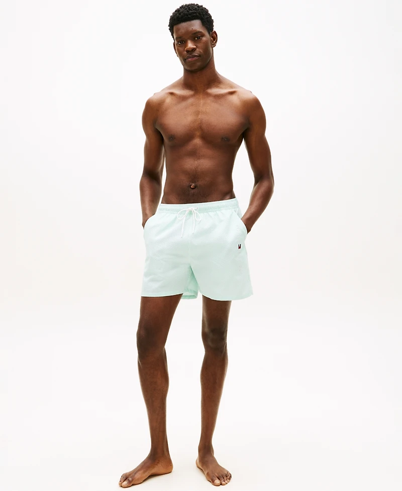 Tommy Hilfiger Men's Medium Drawstring Zip Pocket 5" Swim Trunks