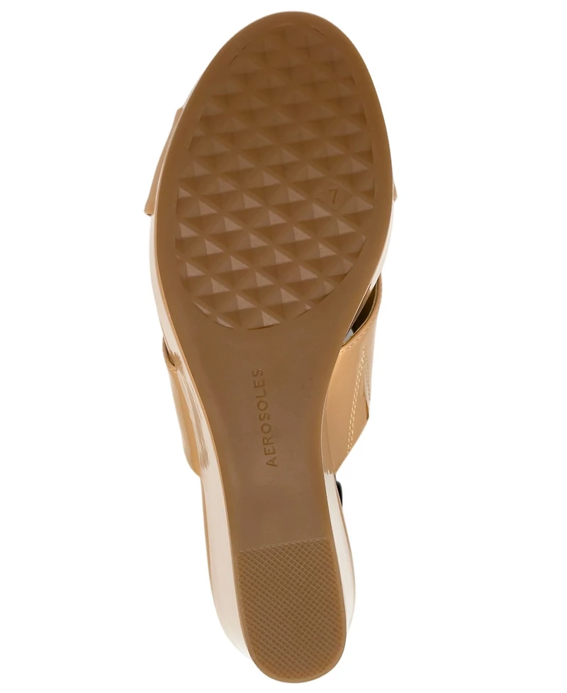 Aerosoles Women's Cruis Slip-On Wedge Sandals