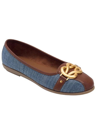 Aerosoles Women's Big-Bet Almond Toe Ballet Flats