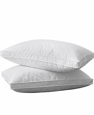 Unikome Down-Around Design Cotton Gusseted 2-Pack Pillows, Standard