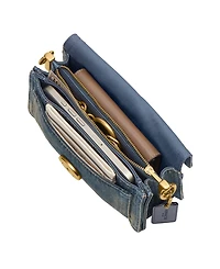 Coach Tabby Small Cotton Denim Shoulder Bag