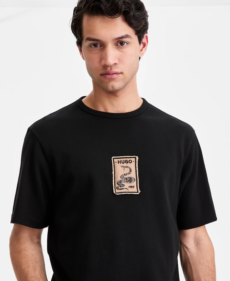 Hugo Boss Men's Cotton Logo Graphic Crewneck T-Shirt