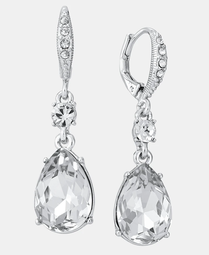 Givenchy Crystal Double Drop Earrings