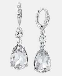 Givenchy Crystal Double Drop Earrings