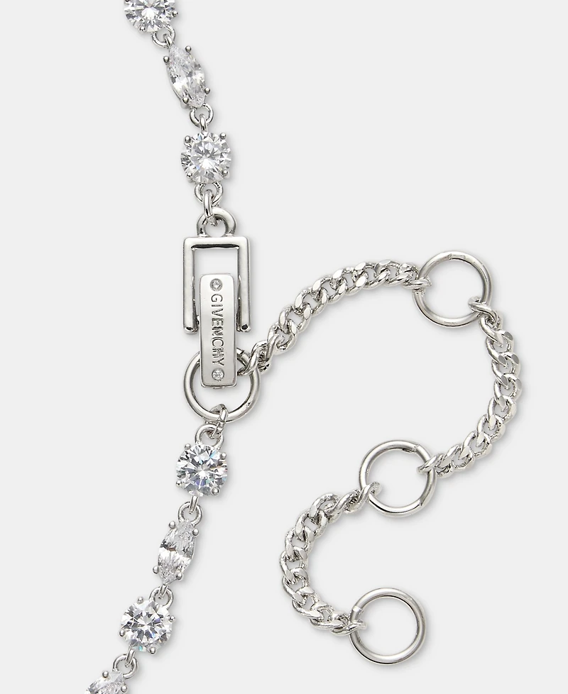 Givenchy Cubic Zirconia Layered Statement Necklace, 16" + 3" extender