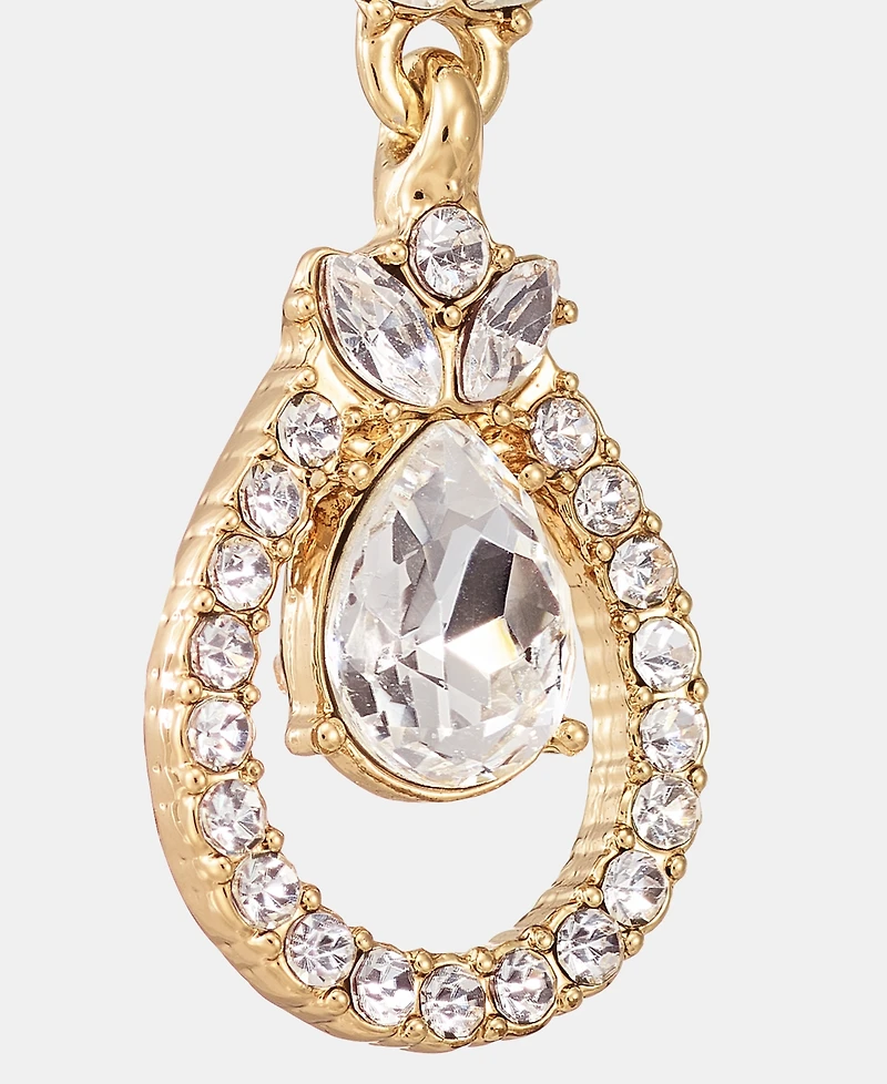 Givenchy Crystal Orbital Double Drop Earrings