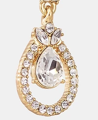 Givenchy Crystal Orbital Double Drop Earrings