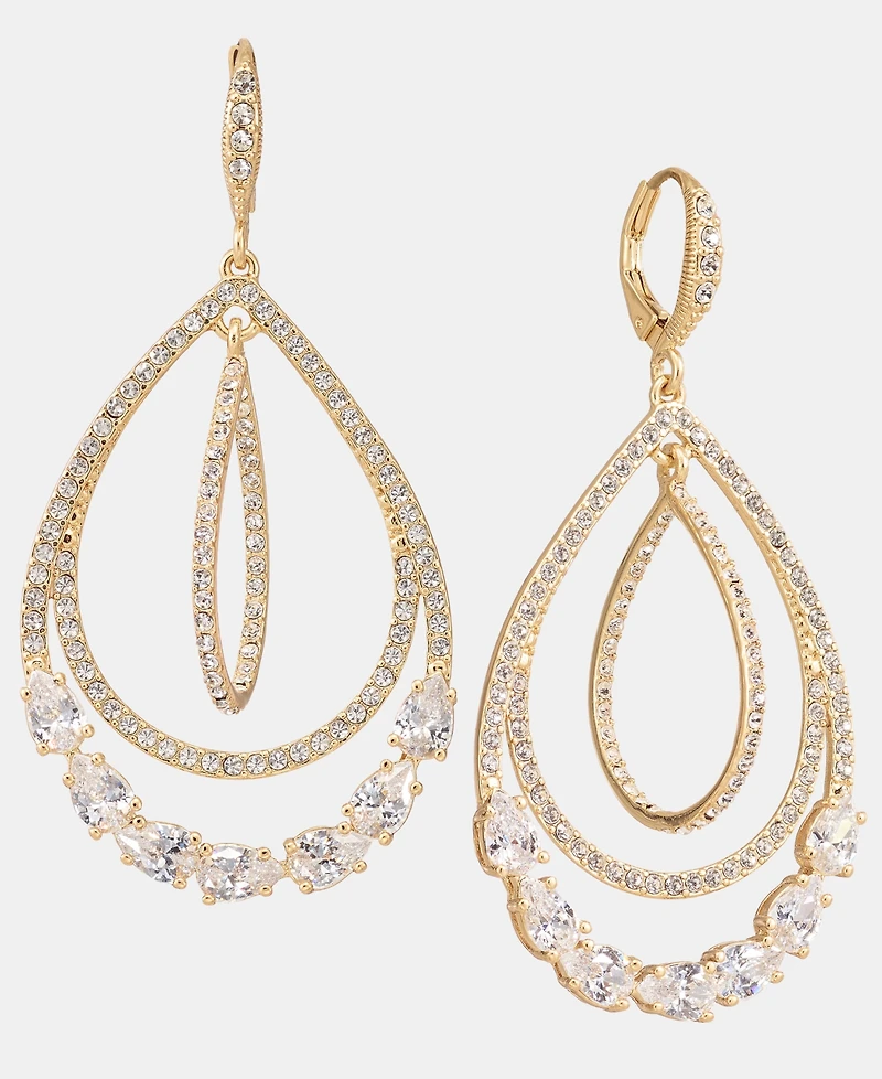 Givenchy Crystal Orbital Drop Earrings