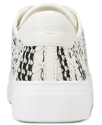 Karl Lagerfeld Paris Women's Caelan Crochet Round Toe Sneakers