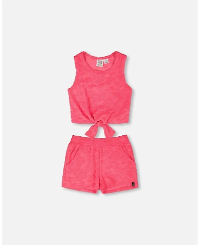 Deux par Big Girls Terry Tank Top & Shorts Set