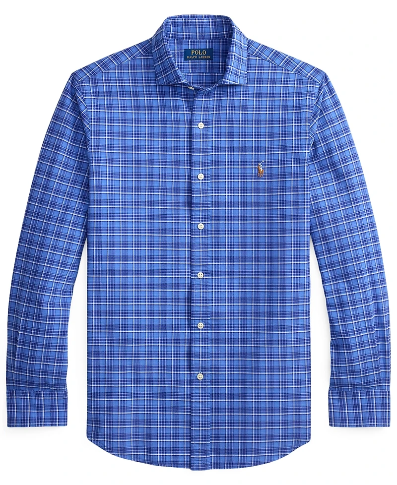 Polo Ralph Lauren Men's Custom-Fit Plaid Oxford Shirt