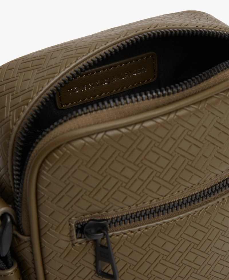 Tommy Hilfiger Men's Embossed Flag Mini Reporter Bag