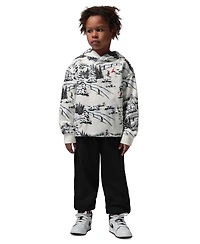 Jordan Boys 4-7 2-Piece Printed Hoodie and Jogger Pants Set