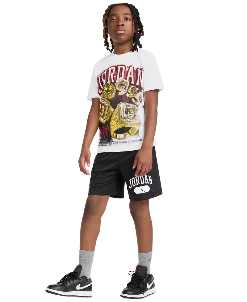 Jordan Boys 8-18 Rings Graphic Print T-Shirt